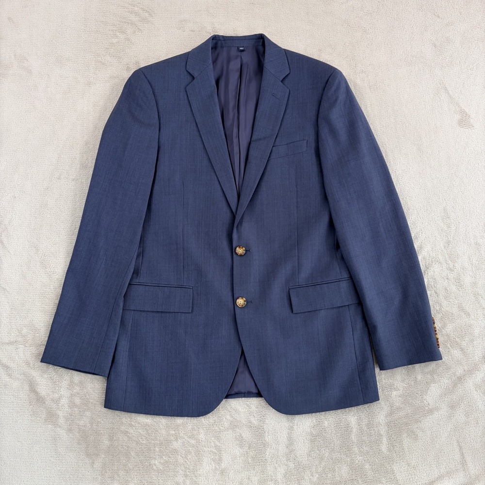 J Crew Slim-Fit Thompson Worsted Wool Suit Jacket Blazer Navy Men 38R NWT $498